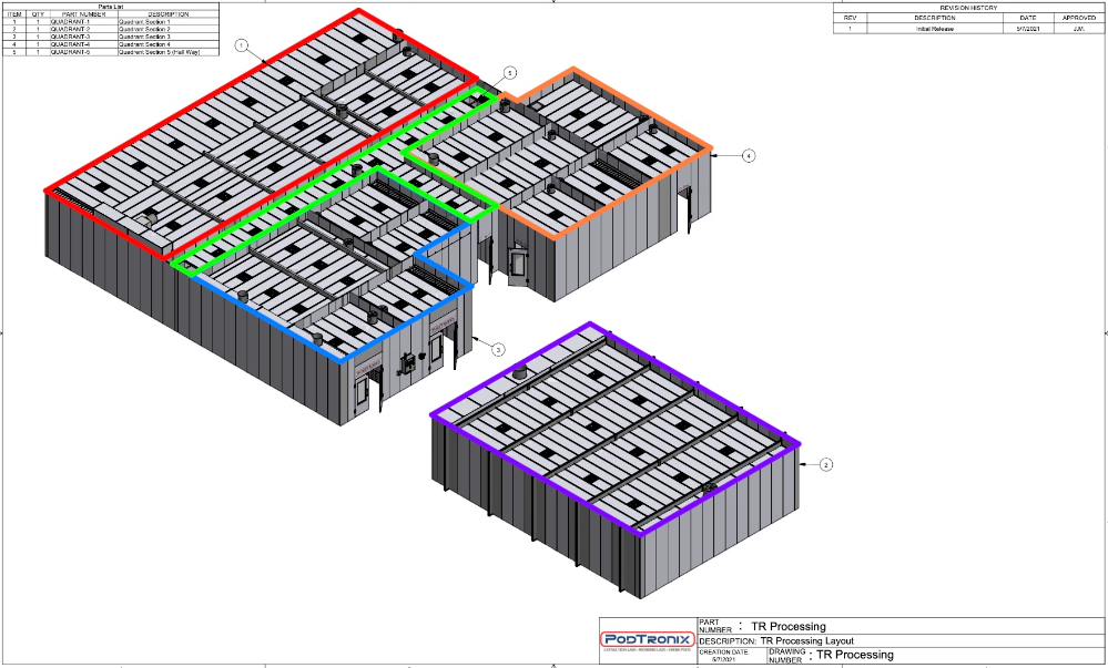 Image of Podtronix Double Wall  Modular Cleanroom